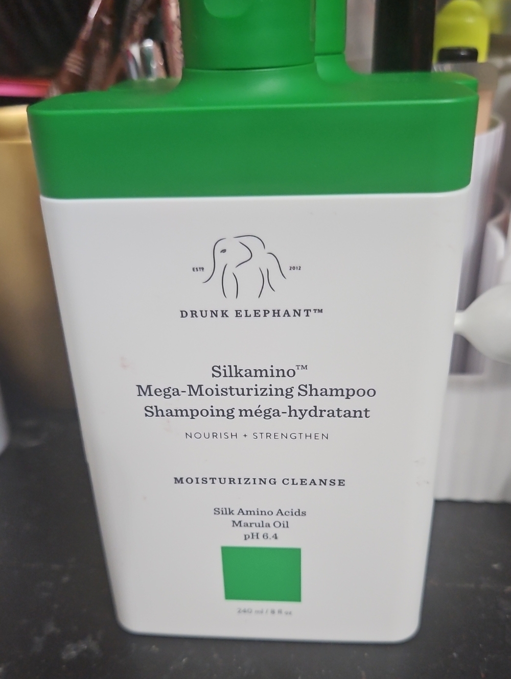 Drunk Elephant Silkamino Mega-Moisturizing Shampoo - White & Green